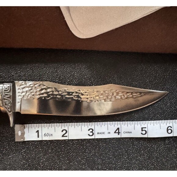 YESWON FIXED BLADE HUNTING KNIFE & SHEATH New - Picture 7 of 10